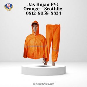 Jas Hujan PVC Orange