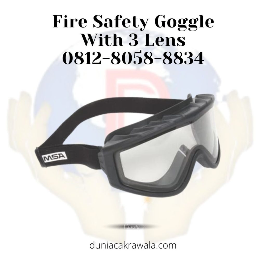 Fire Safety Goggle With 3 Lens